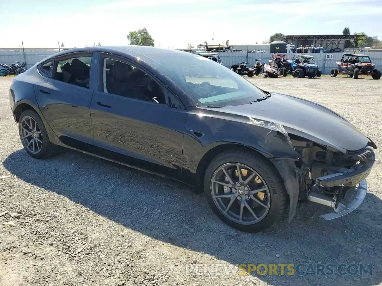 4 Photograph of a damaged car 5YJ3E1EB2KF384382 TESLA MODEL 3 2019