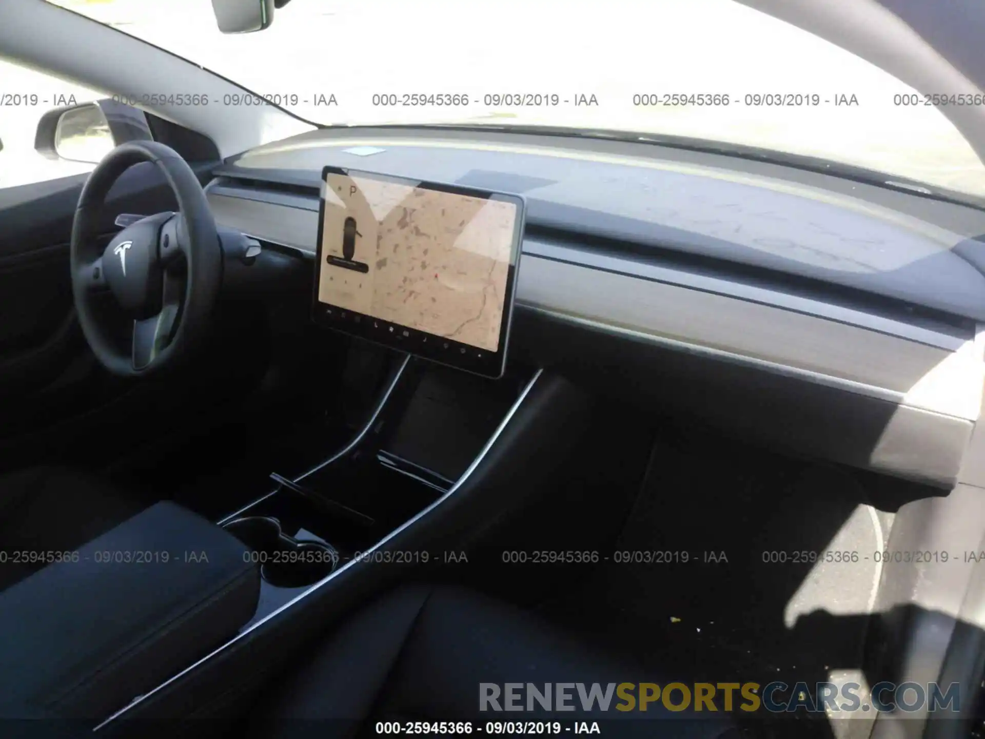 5 Photograph of a damaged car 5YJ3E1EB2KF384494 TESLA MODEL 3 2019