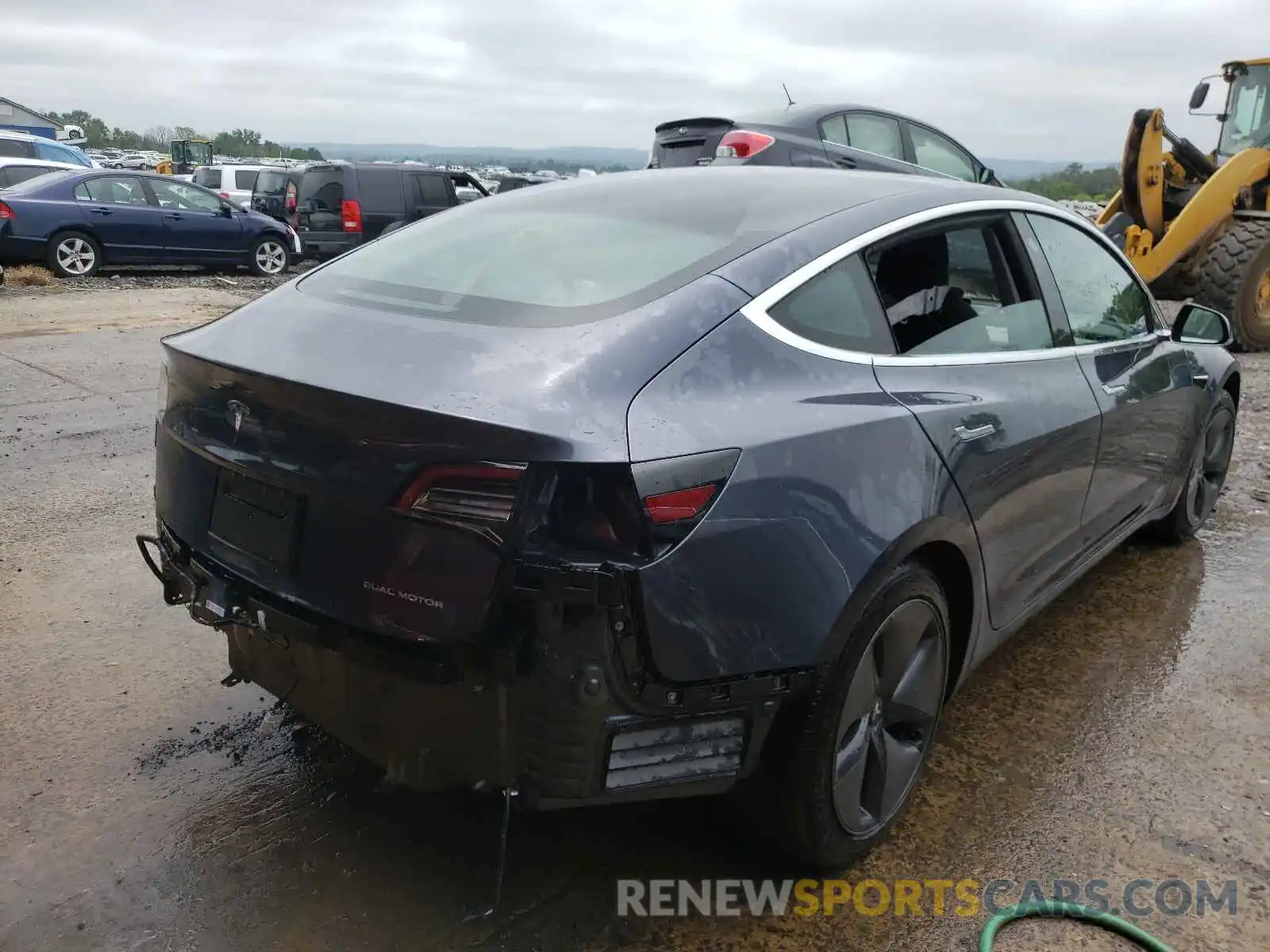 4 Photograph of a damaged car 5YJ3E1EB2KF386519 TESLA MODEL 3 2019