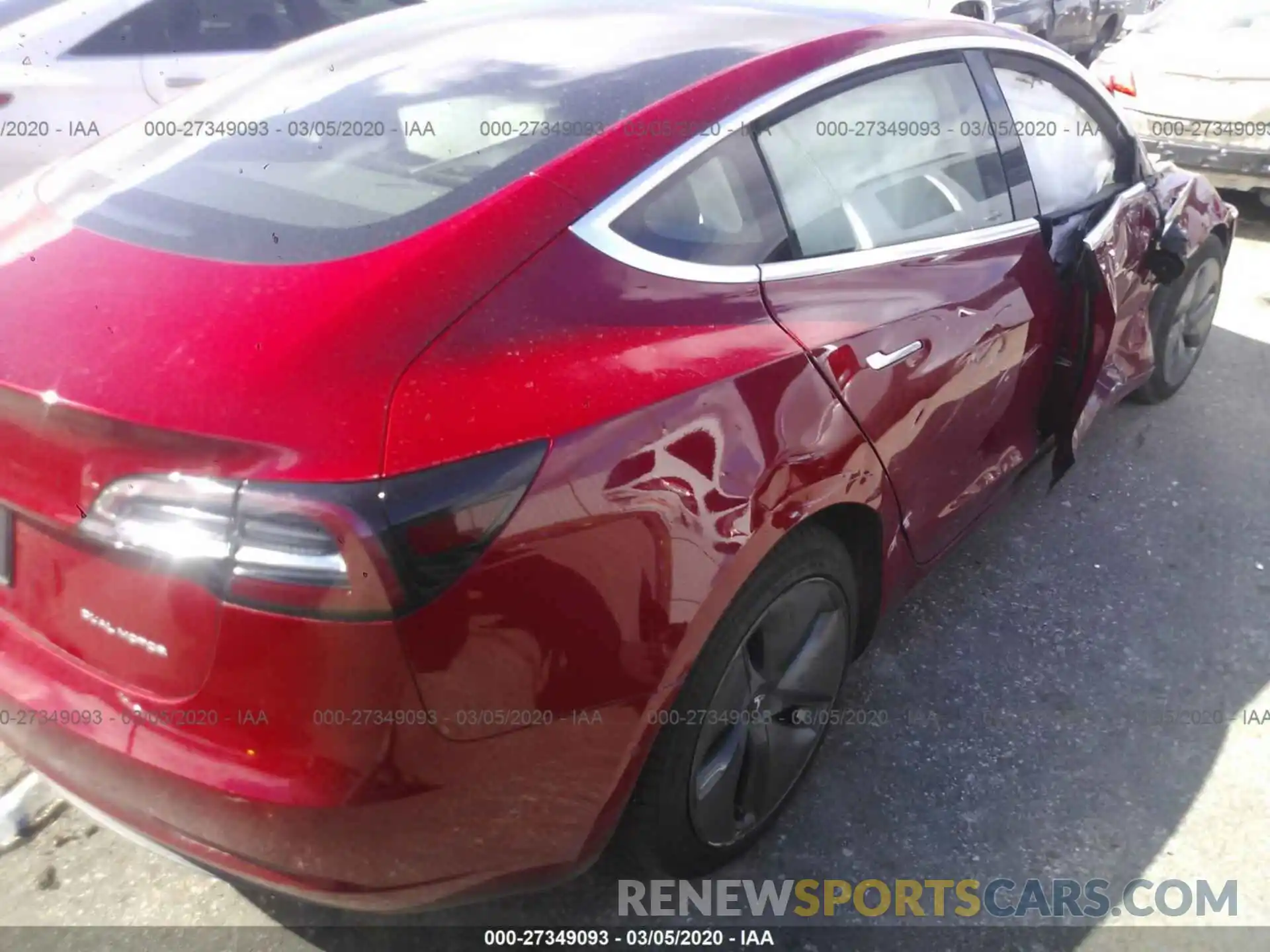 4 Photograph of a damaged car 5YJ3E1EB2KF387203 TESLA MODEL 3 2019