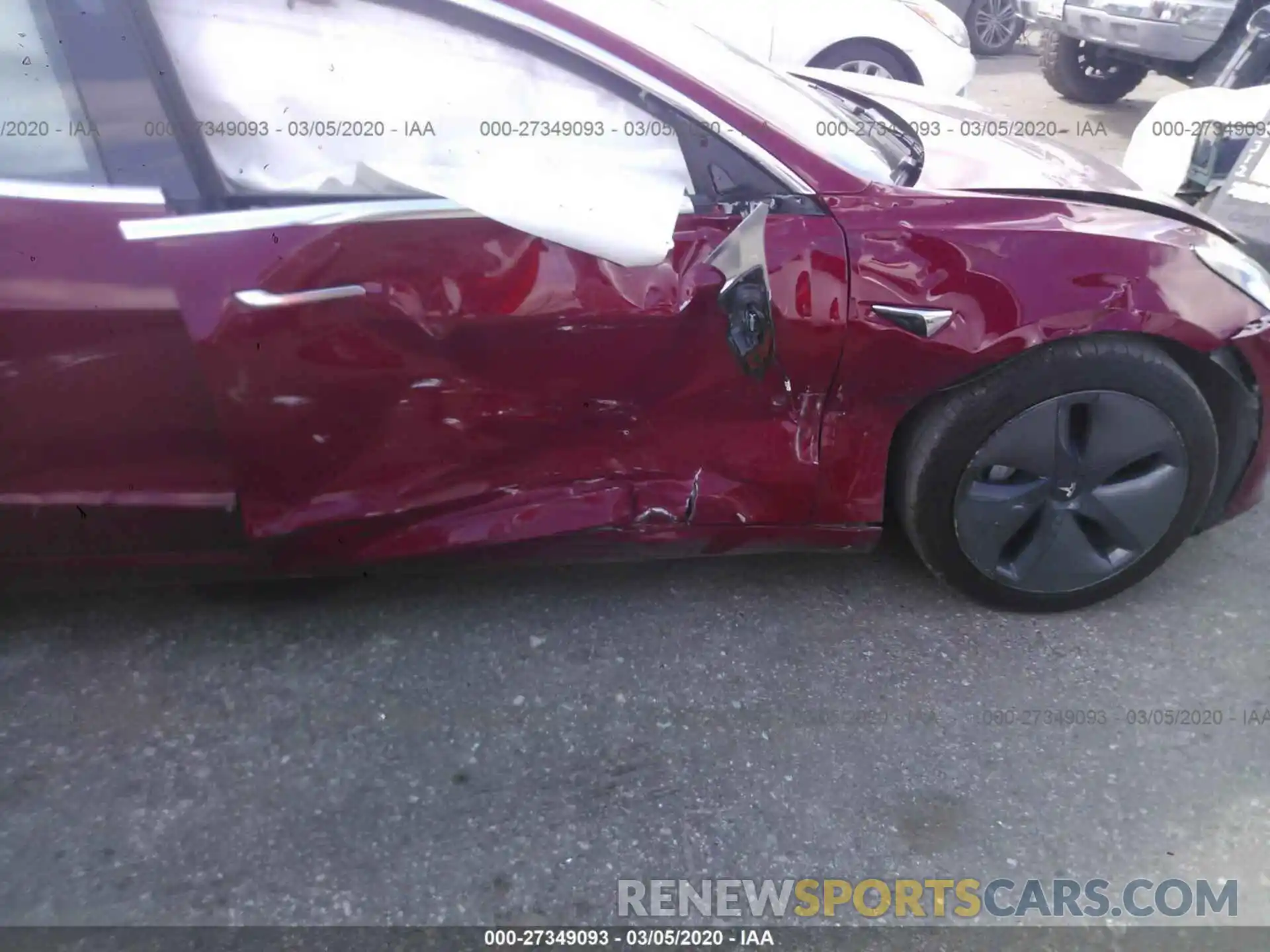 6 Photograph of a damaged car 5YJ3E1EB2KF387203 TESLA MODEL 3 2019