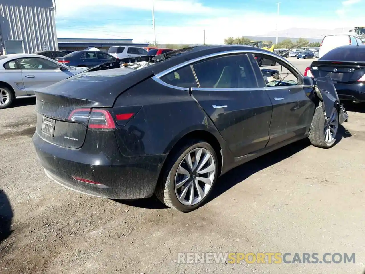 4 Photograph of a damaged car 5YJ3E1EB2KF388769 TESLA MODEL 3 2019