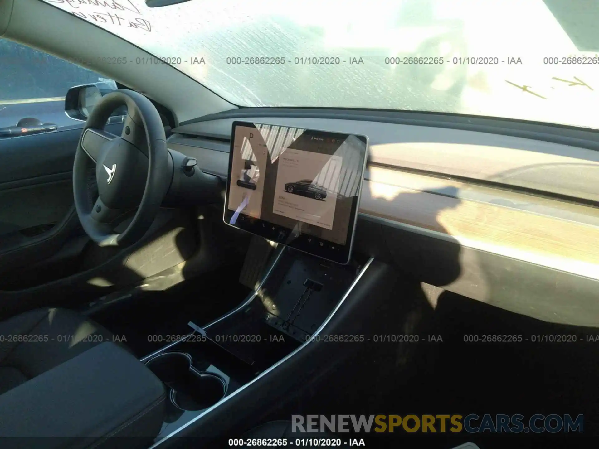 5 Photograph of a damaged car 5YJ3E1EB2KF389341 TESLA MODEL 3 2019