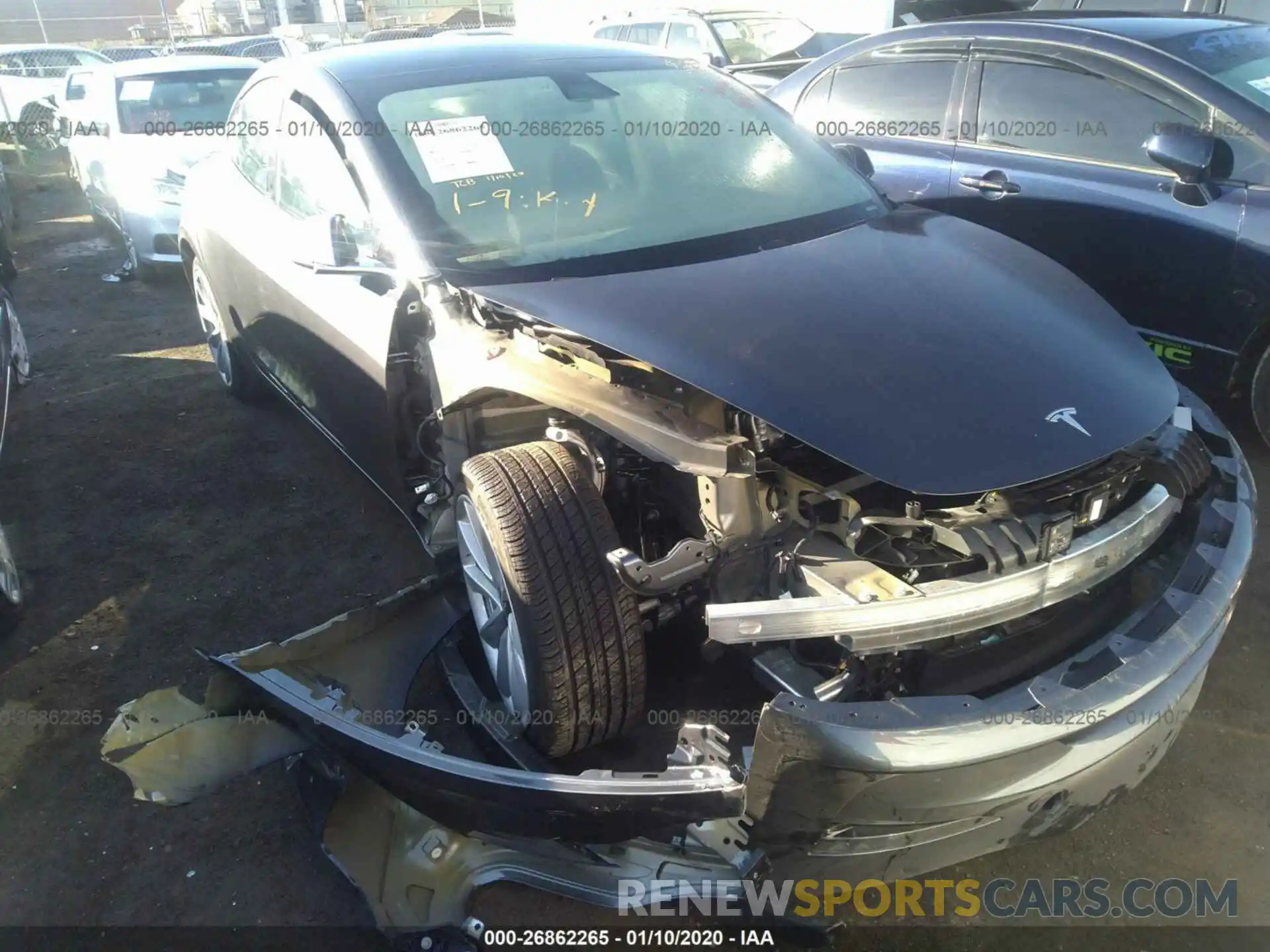 6 Photograph of a damaged car 5YJ3E1EB2KF389341 TESLA MODEL 3 2019