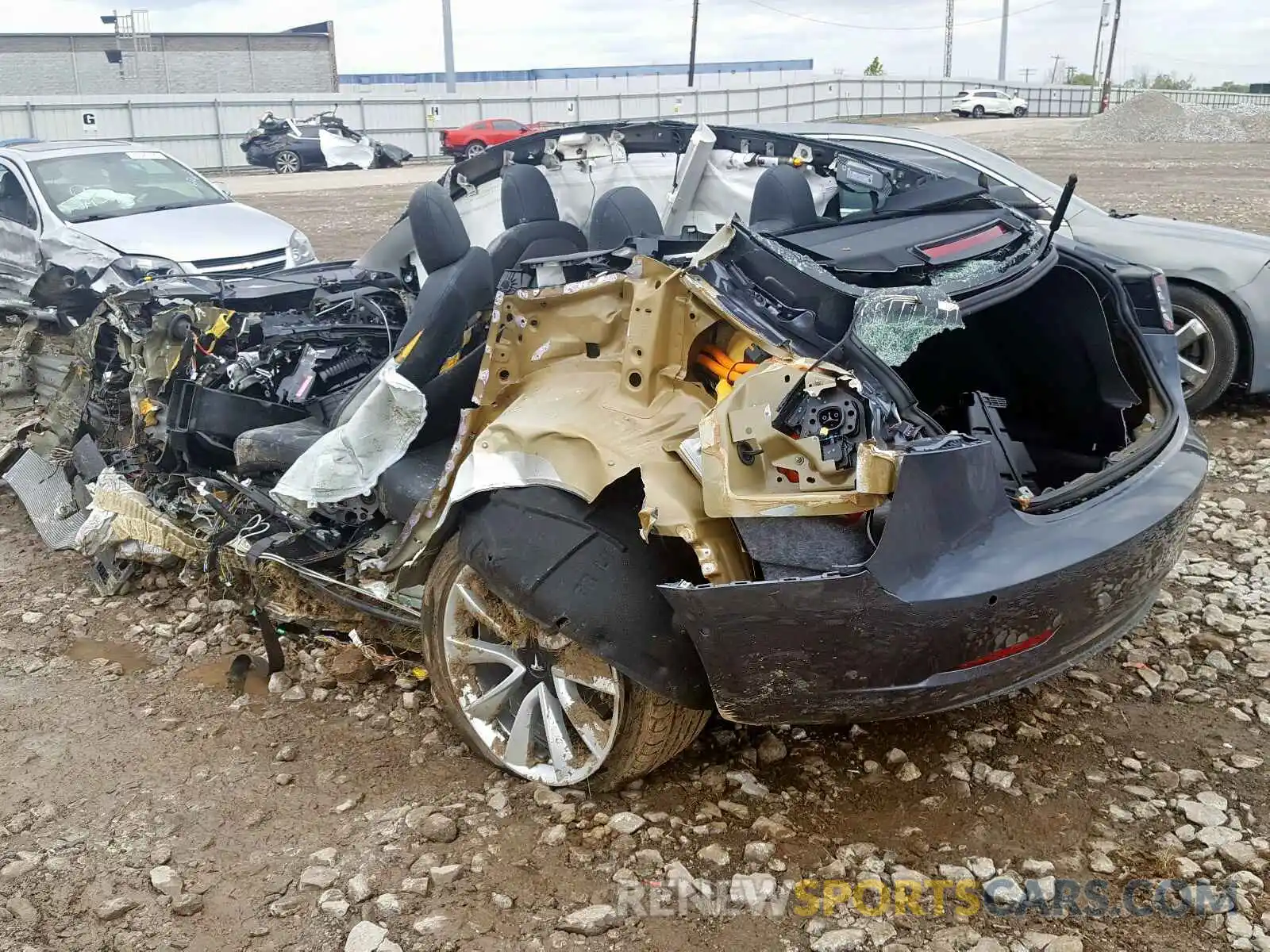 3 Photograph of a damaged car 5YJ3E1EB2KF389503 TESLA MODEL 3 2019