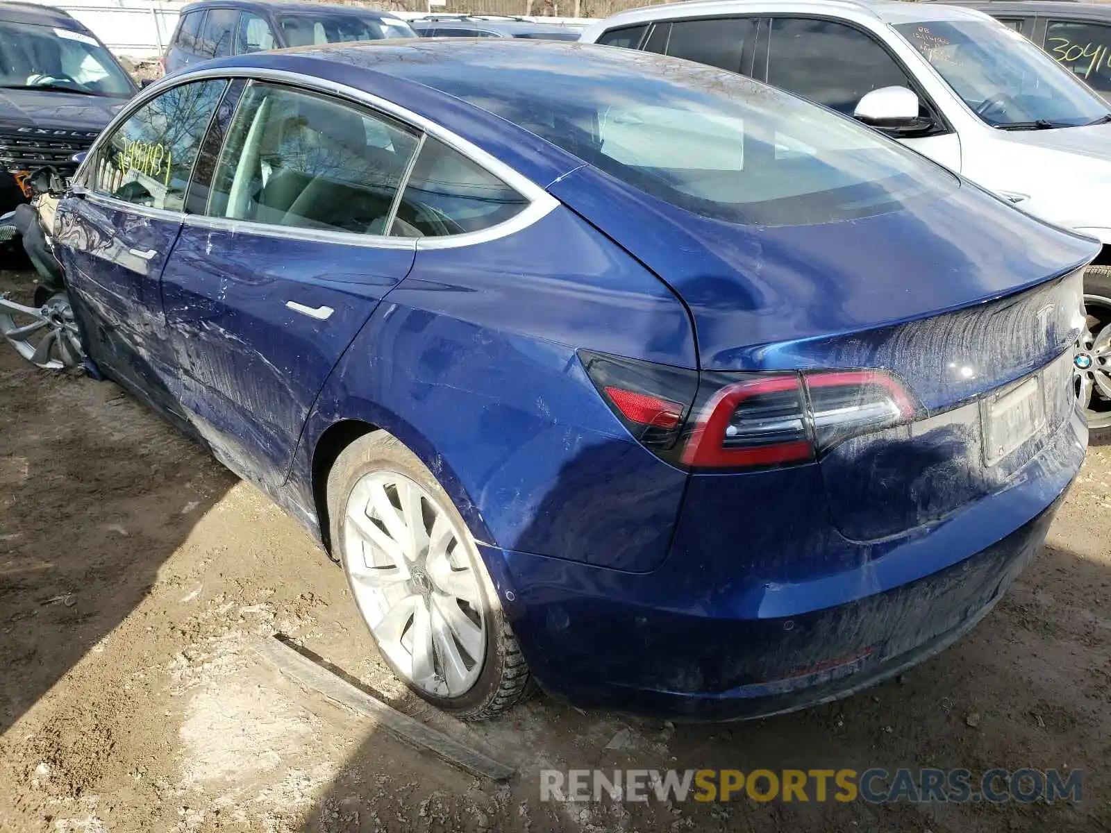 3 Photograph of a damaged car 5YJ3E1EB2KF390344 TESLA MODEL 3 2019