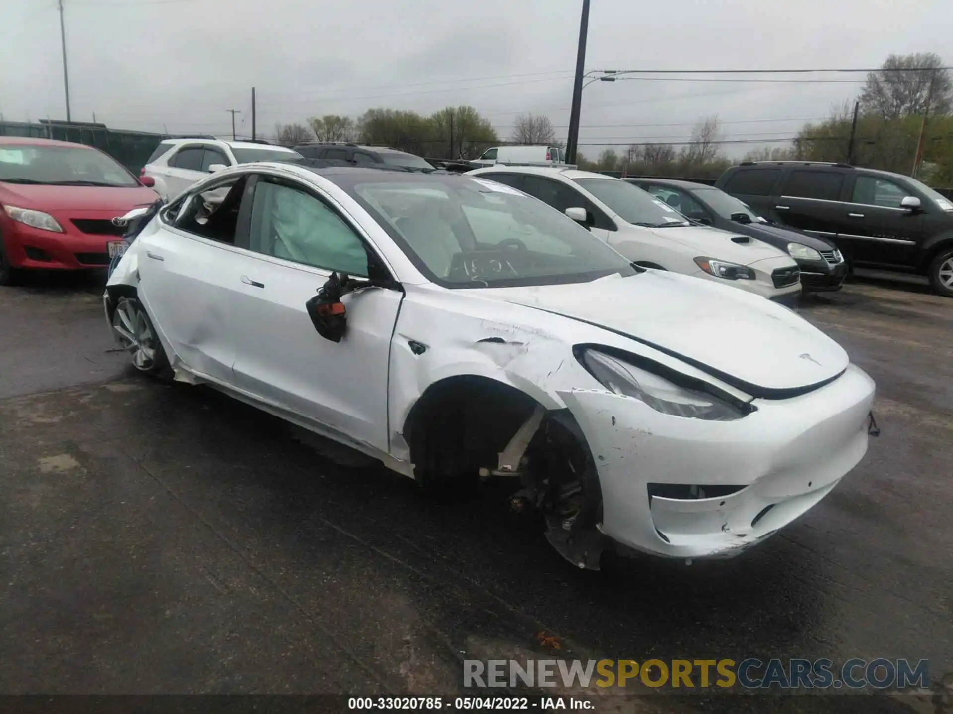 1 Фотография поврежденного автомобиля 5YJ3E1EB2KF392286 TESLA MODEL 3 2019