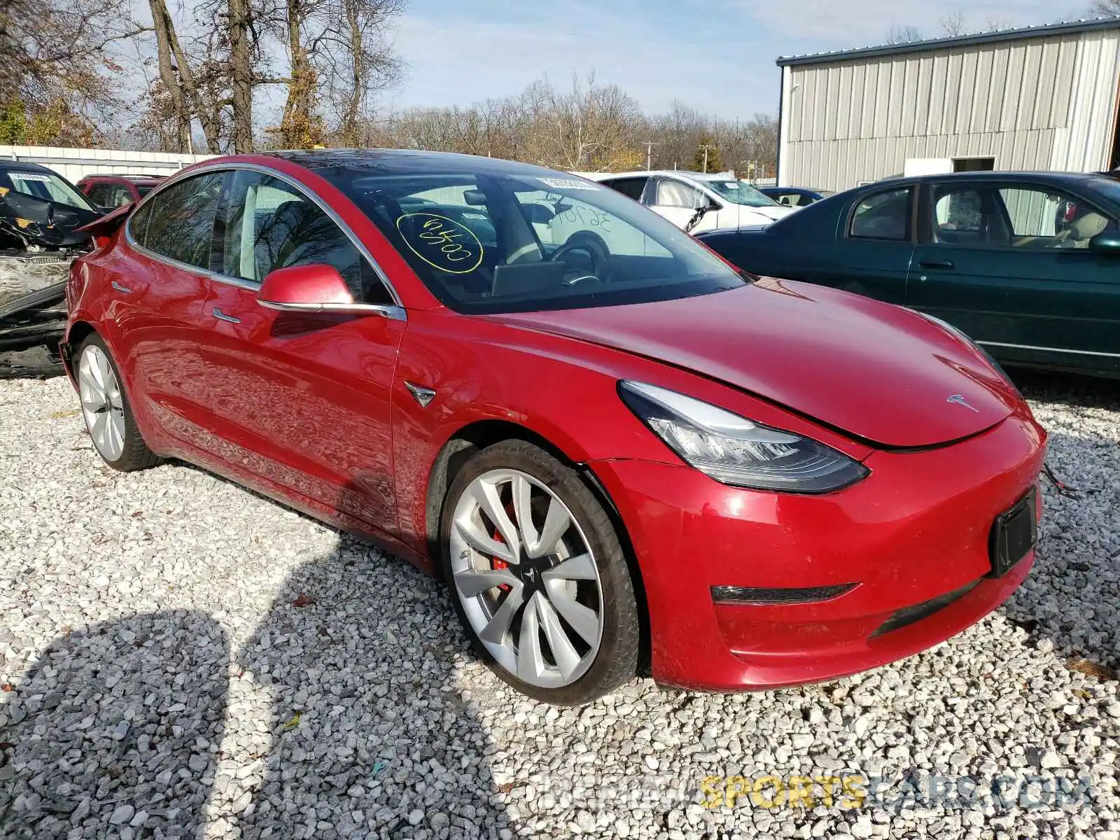 1 Photograph of a damaged car 5YJ3E1EB2KF392997 TESLA MODEL 3 2019