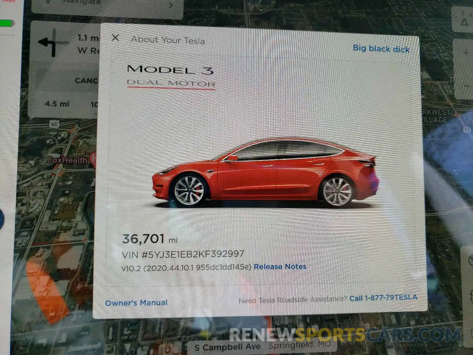 8 Фотография поврежденного автомобиля 5YJ3E1EB2KF392997 TESLA MODEL 3 2019