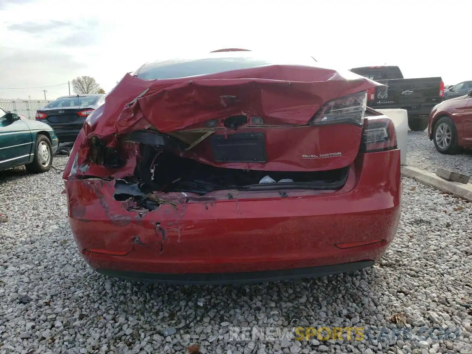 9 Photograph of a damaged car 5YJ3E1EB2KF392997 TESLA MODEL 3 2019