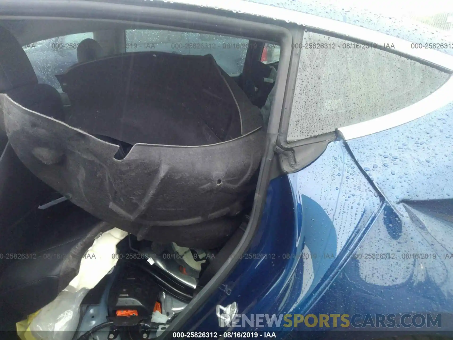 8 Photograph of a damaged car 5YJ3E1EB2KF393051 TESLA MODEL 3 2019