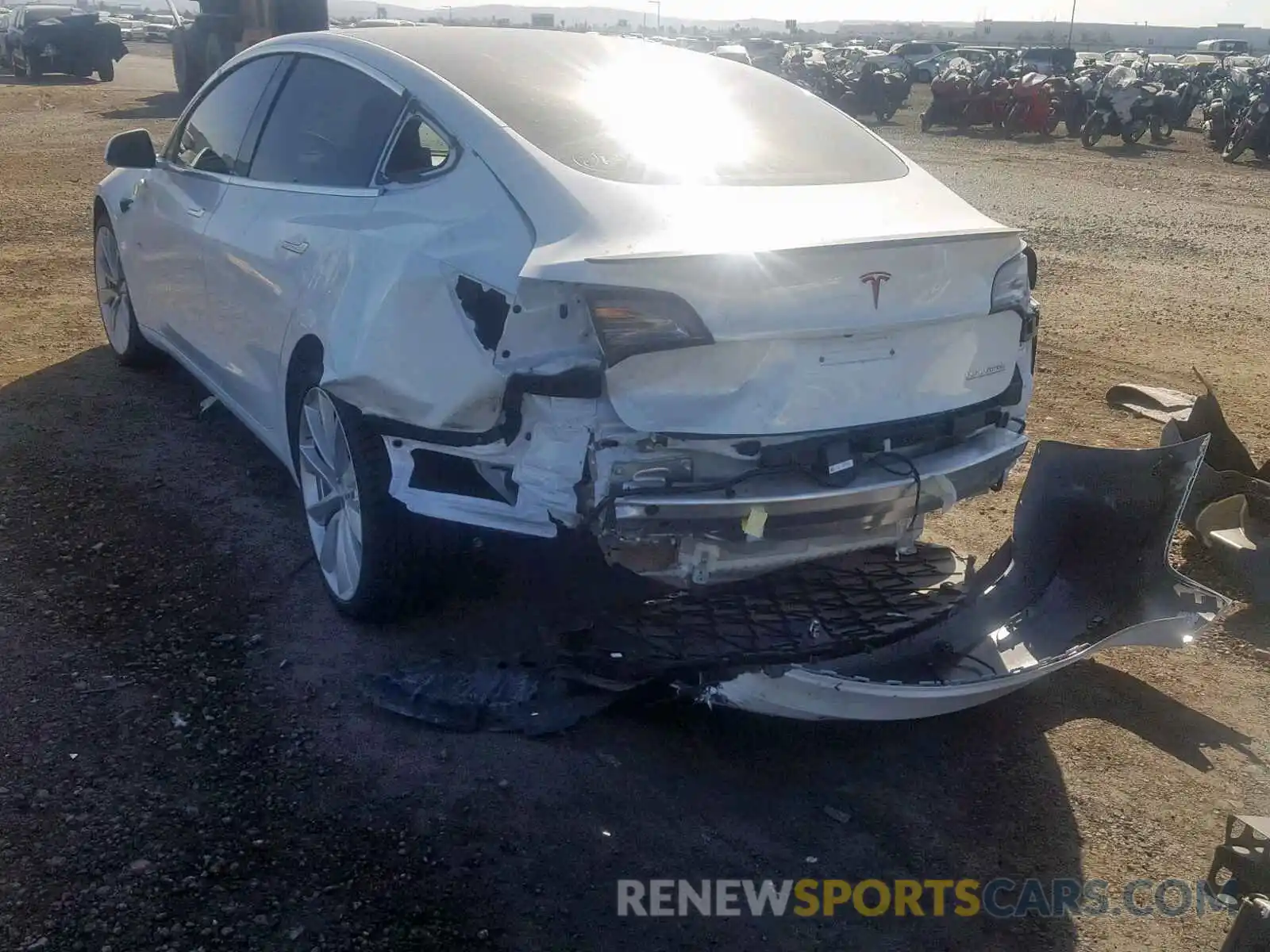 3 Photograph of a damaged car 5YJ3E1EB2KF393146 TESLA MODEL 3 2019