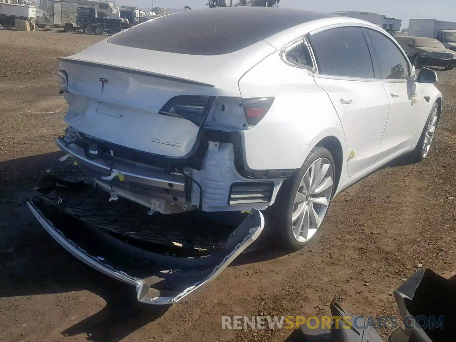 4 Photograph of a damaged car 5YJ3E1EB2KF393146 TESLA MODEL 3 2019