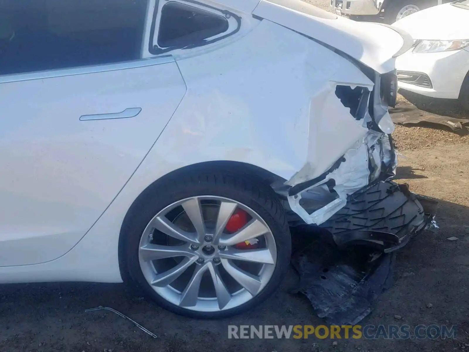 9 Photograph of a damaged car 5YJ3E1EB2KF393146 TESLA MODEL 3 2019