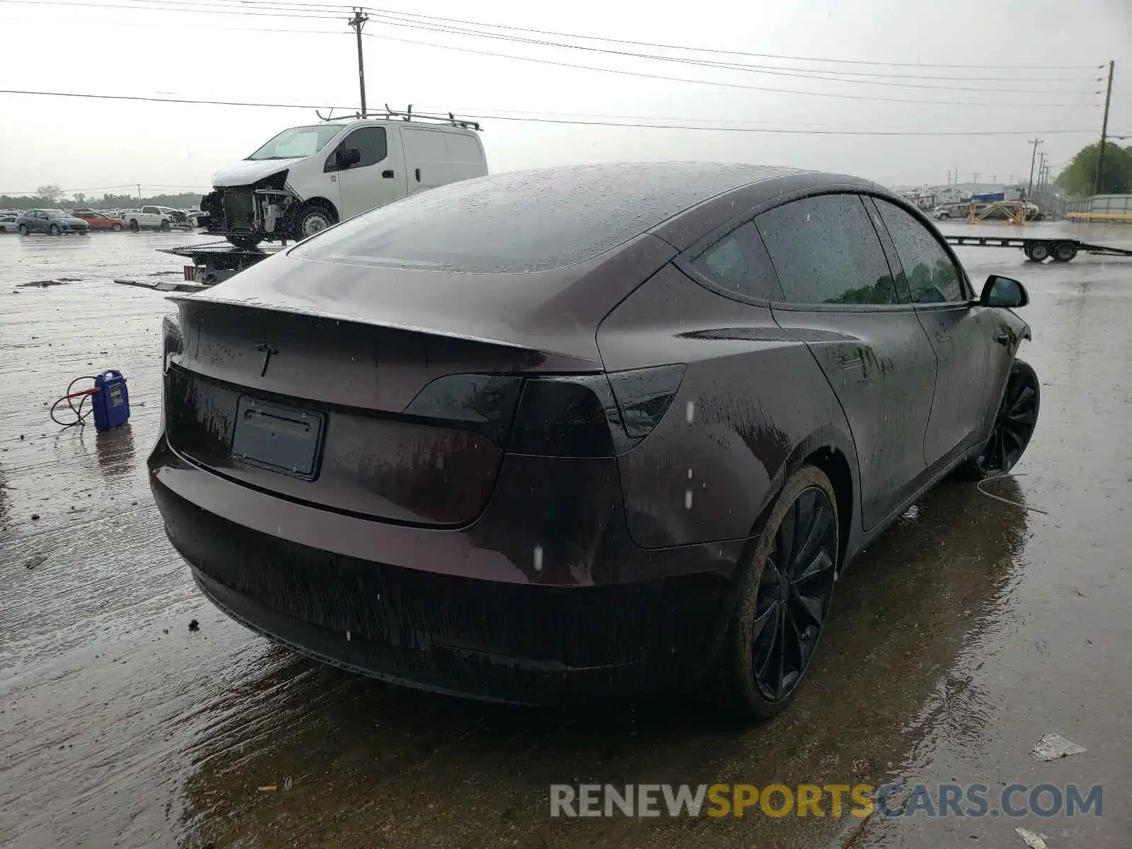 4 Photograph of a damaged car 5YJ3E1EB2KF393745 TESLA MODEL 3 2019