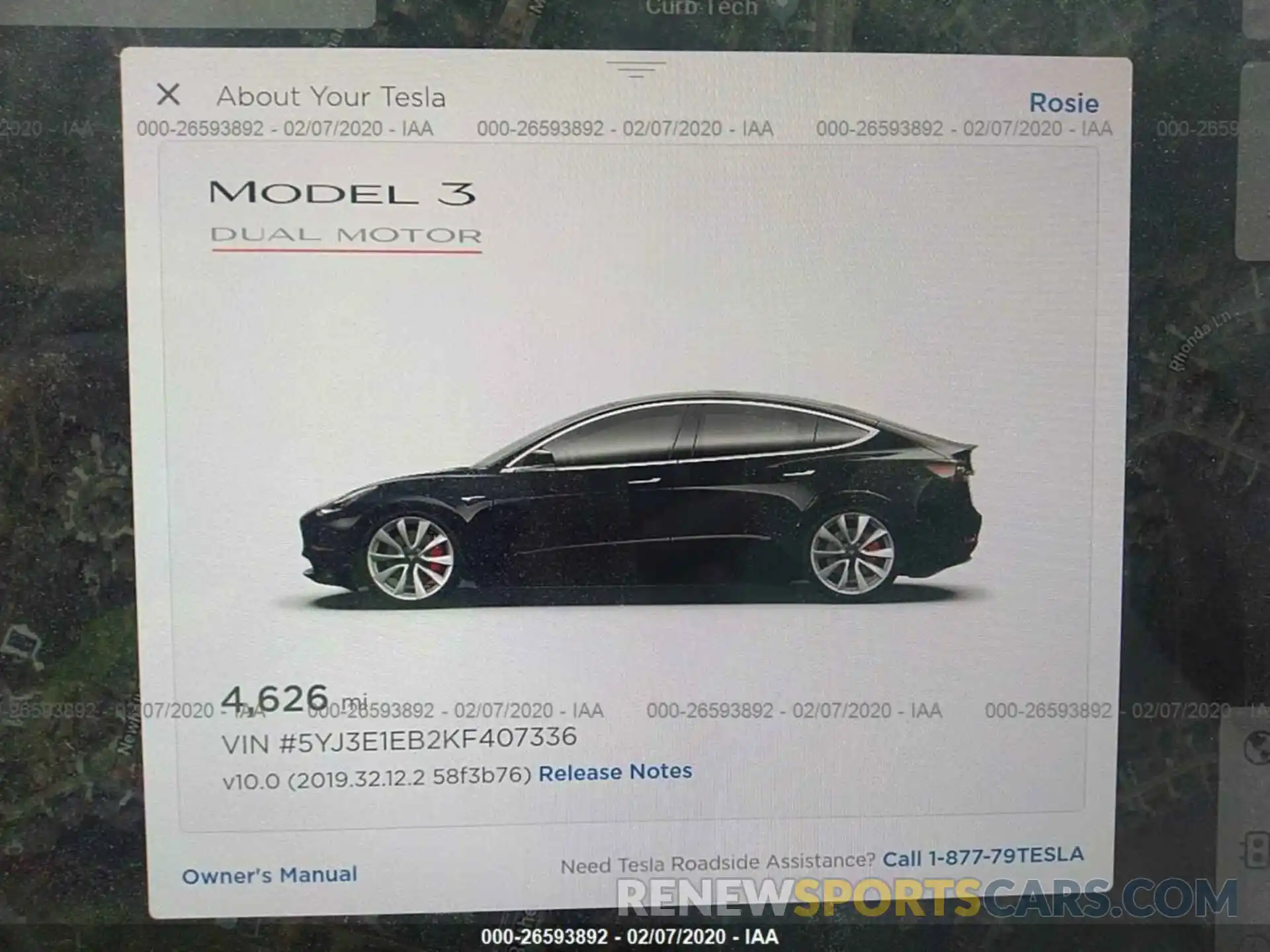 7 Фотография поврежденного автомобиля 5YJ3E1EB2KF407336 TESLA MODEL 3 2019