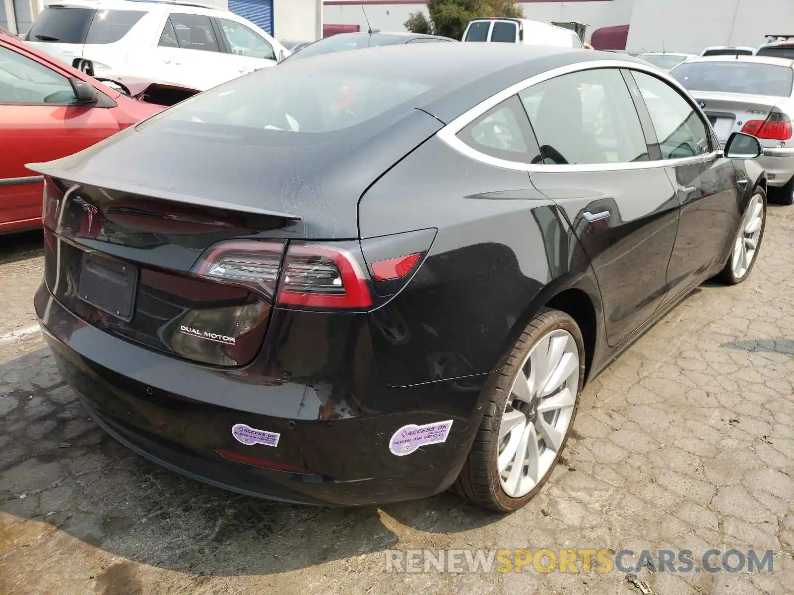 4 Photograph of a damaged car 5YJ3E1EB2KF413461 TESLA MODEL 3 2019