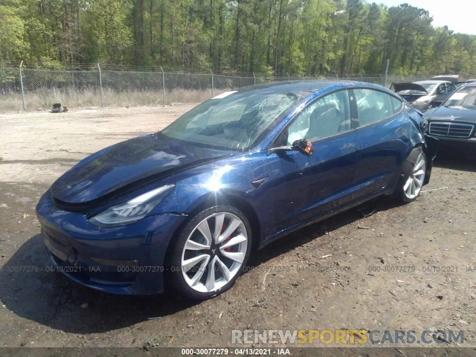 2 Фотография поврежденного автомобиля 5YJ3E1EB2KF413783 TESLA MODEL 3 2019