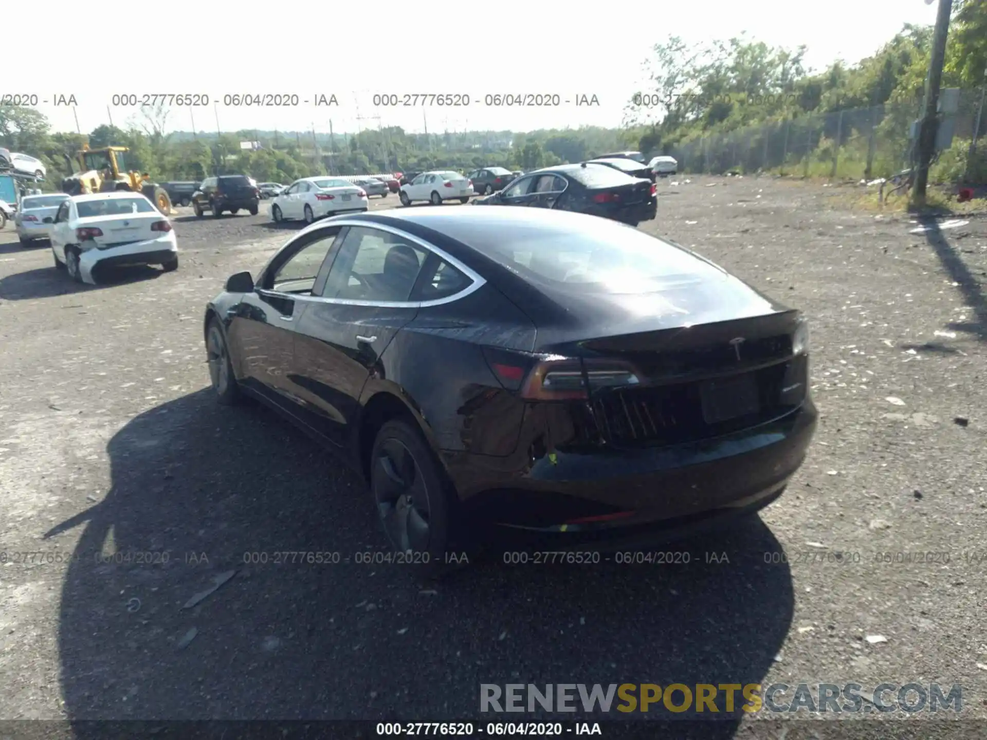 3 Photograph of a damaged car 5YJ3E1EB2KF418062 TESLA MODEL 3 2019