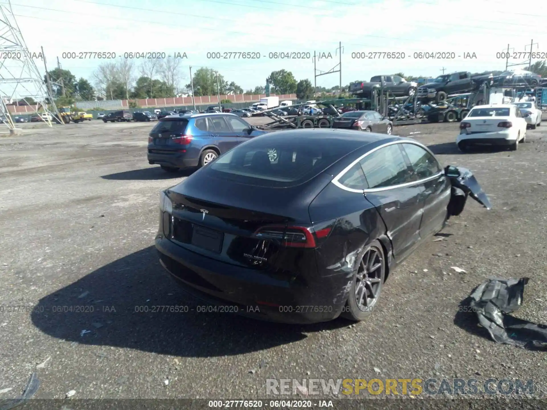 4 Photograph of a damaged car 5YJ3E1EB2KF418062 TESLA MODEL 3 2019