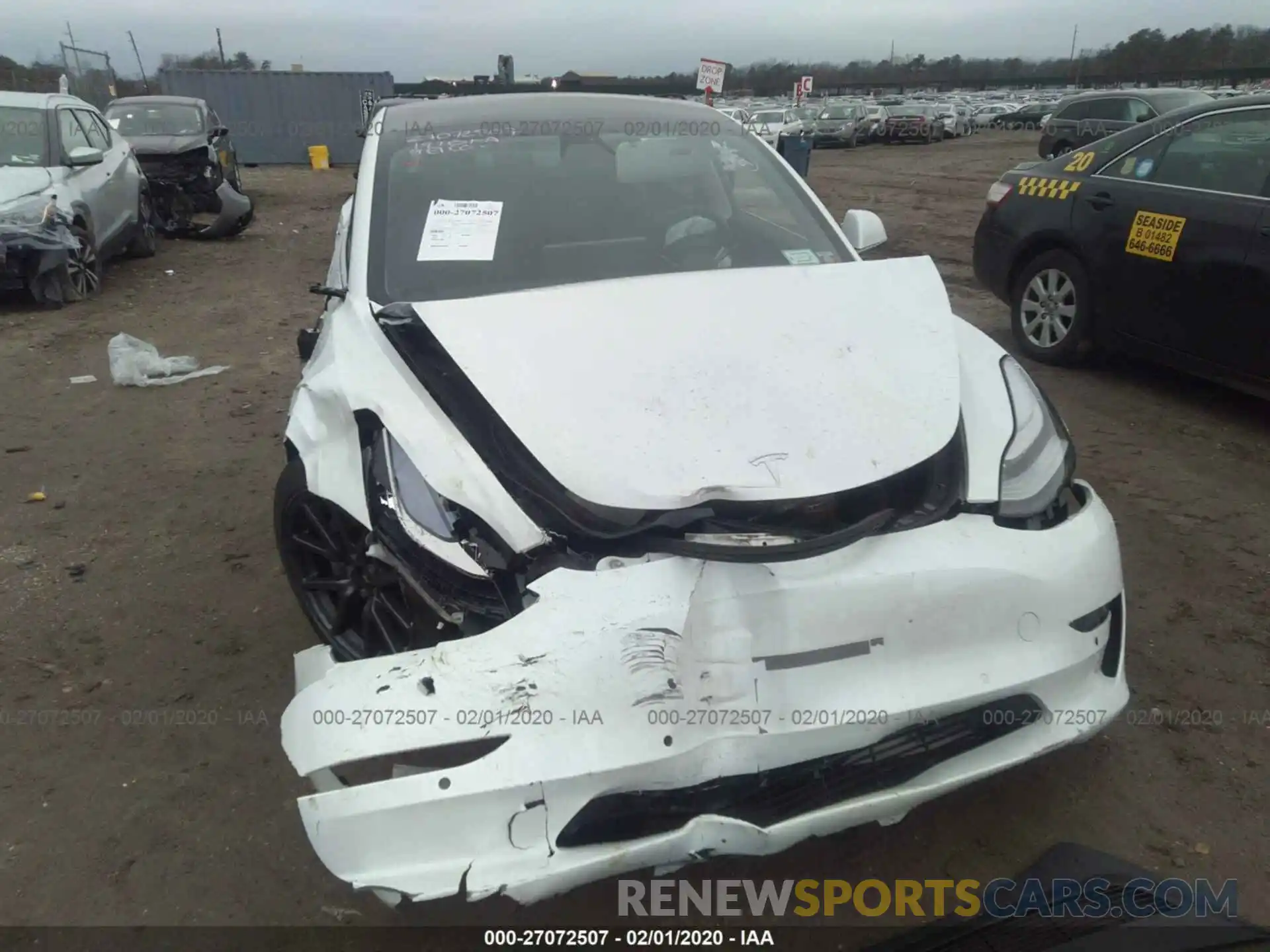 6 Photograph of a damaged car 5YJ3E1EB2KF418398 TESLA MODEL 3 2019