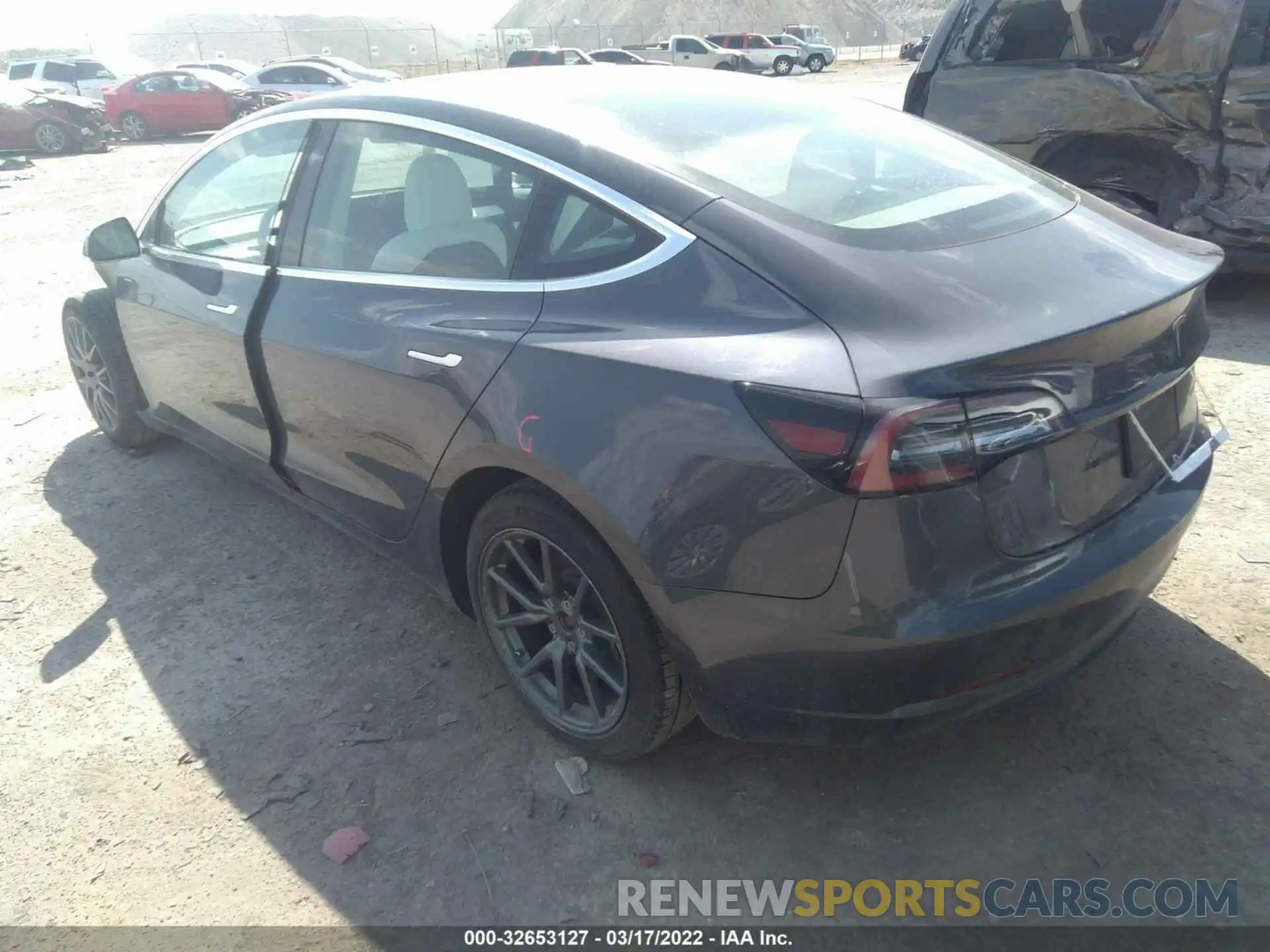 3 Photograph of a damaged car 5YJ3E1EB2KF421446 TESLA MODEL 3 2019