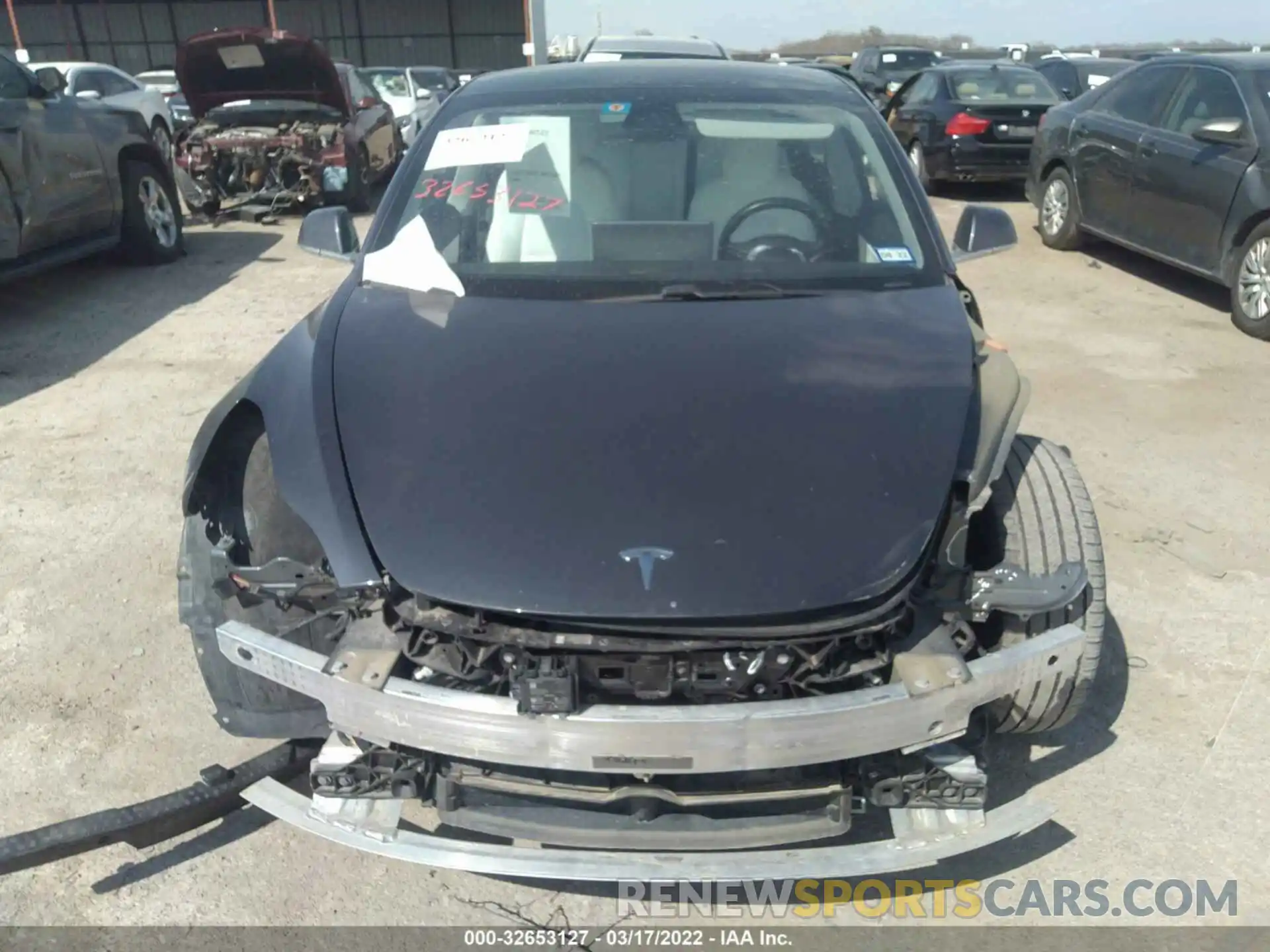 6 Photograph of a damaged car 5YJ3E1EB2KF421446 TESLA MODEL 3 2019