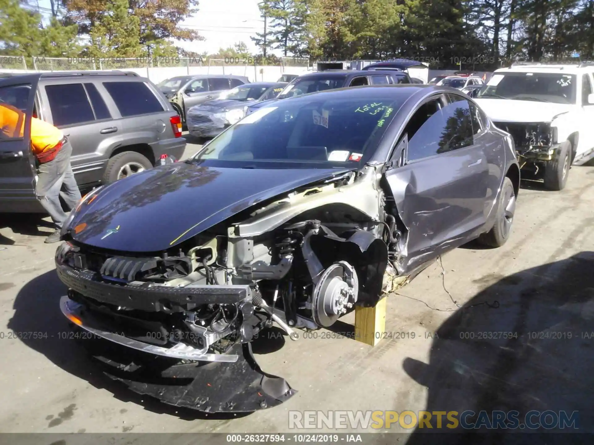 6 Photograph of a damaged car 5YJ3E1EB2KF432706 TESLA MODEL 3 2019