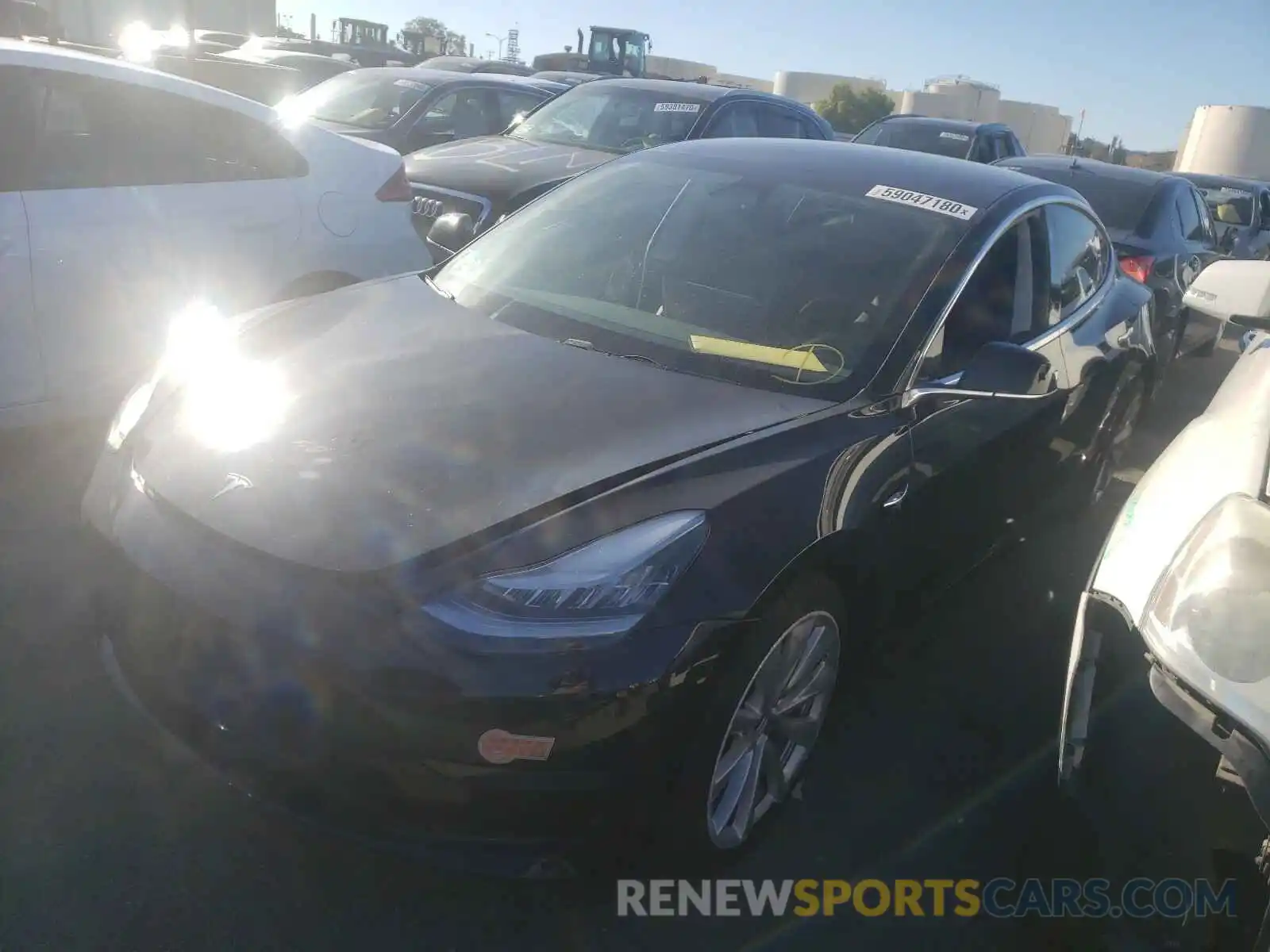 9 Photograph of a damaged car 5YJ3E1EB2KF433614 TESLA MODEL 3 2019