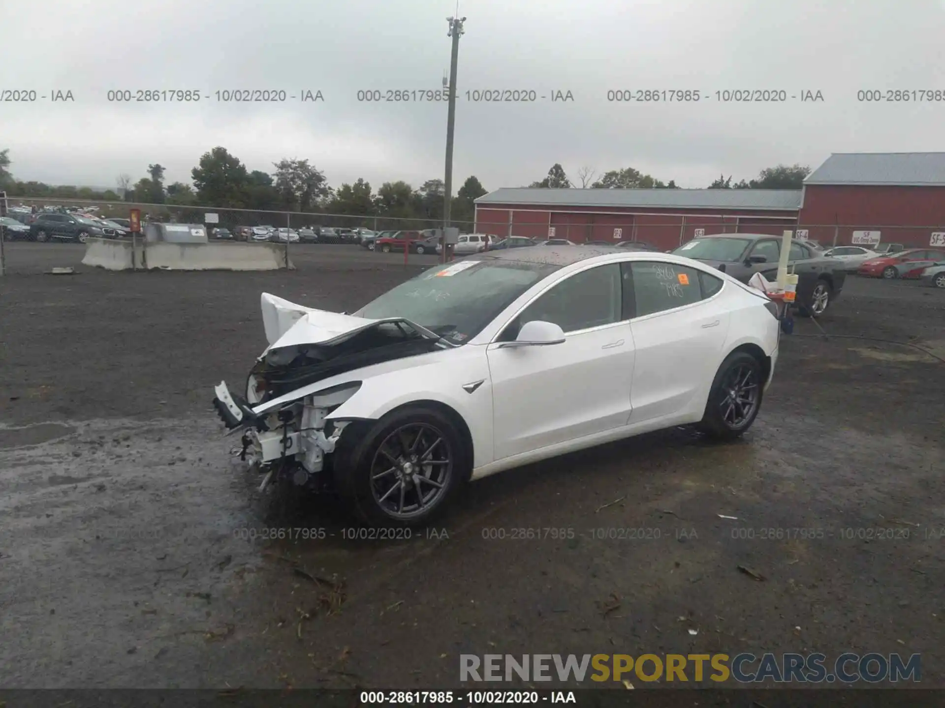 2 Photograph of a damaged car 5YJ3E1EB2KF437422 TESLA MODEL 3 2019