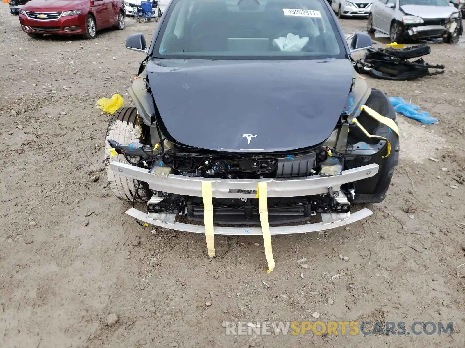 9 Photograph of a damaged car 5YJ3E1EB2KF441633 TESLA MODEL 3 2019