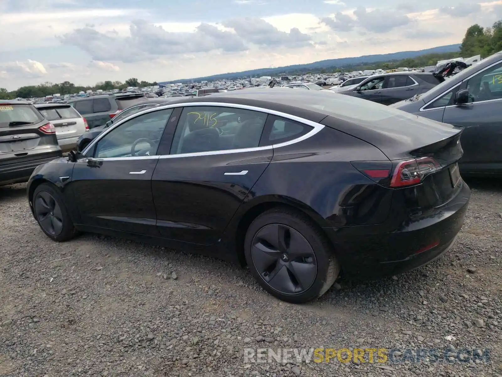 3 Photograph of a damaged car 5YJ3E1EB2KF441762 TESLA MODEL 3 2019