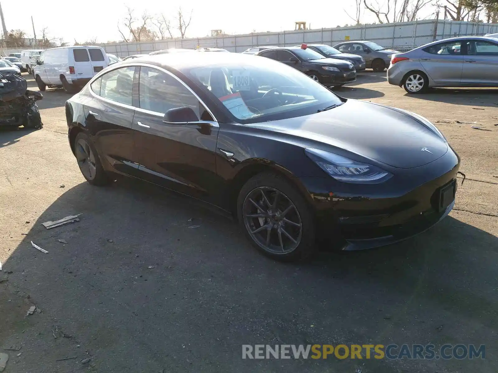 1 Photograph of a damaged car 5YJ3E1EB2KF441826 TESLA MODEL 3 2019