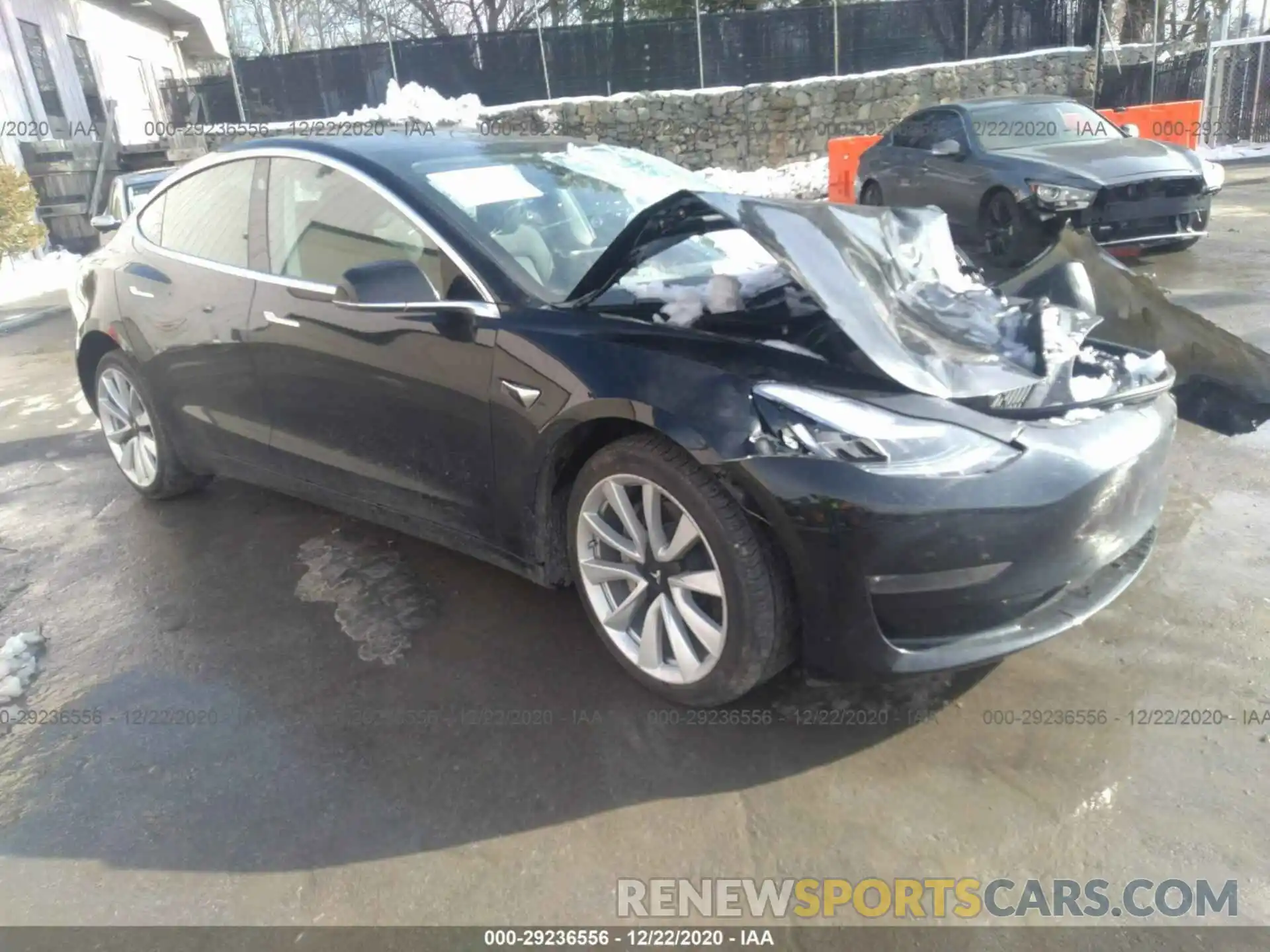 1 Photograph of a damaged car 5YJ3E1EB2KF442443 TESLA MODEL 3 2019