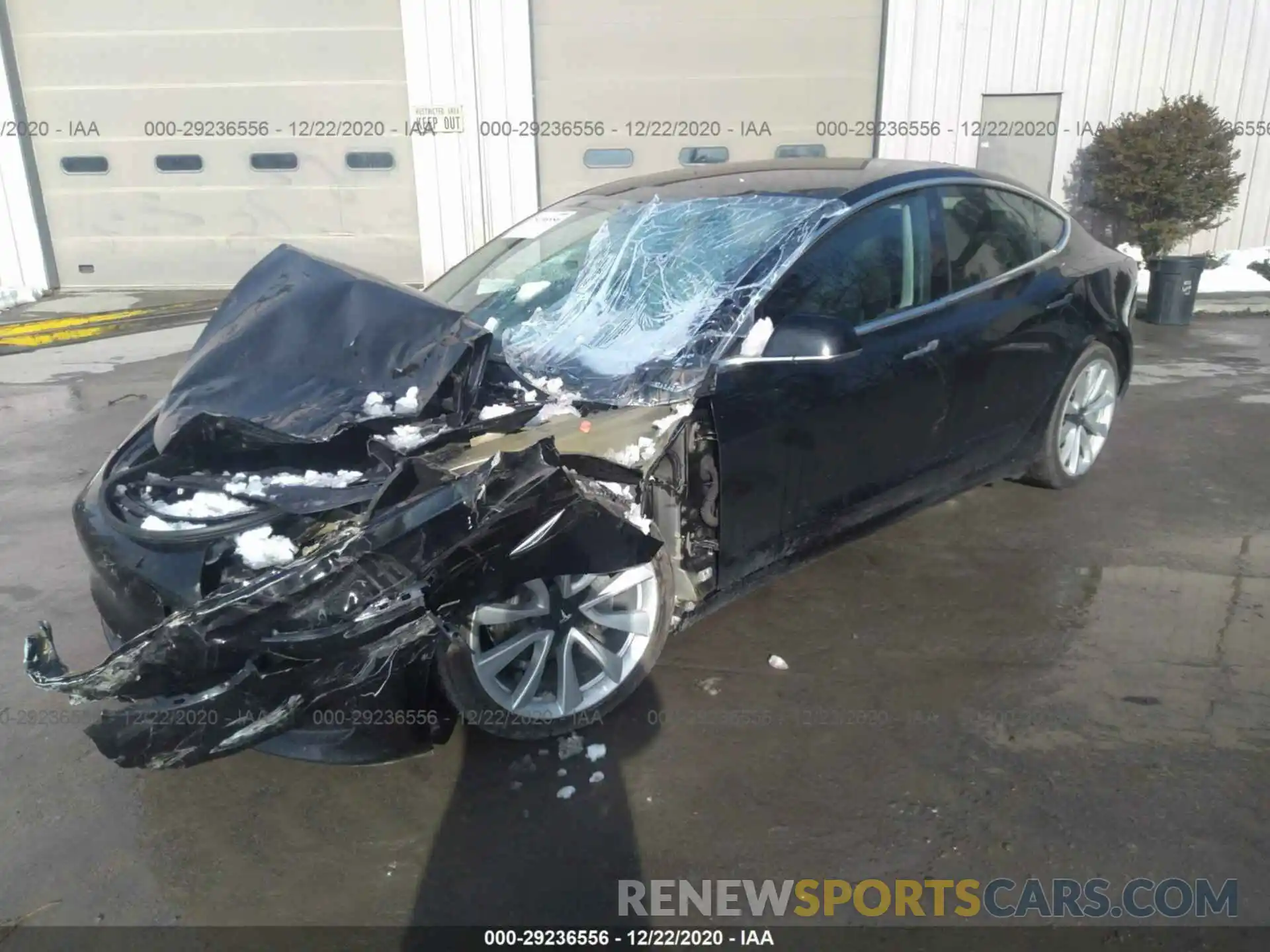 2 Photograph of a damaged car 5YJ3E1EB2KF442443 TESLA MODEL 3 2019