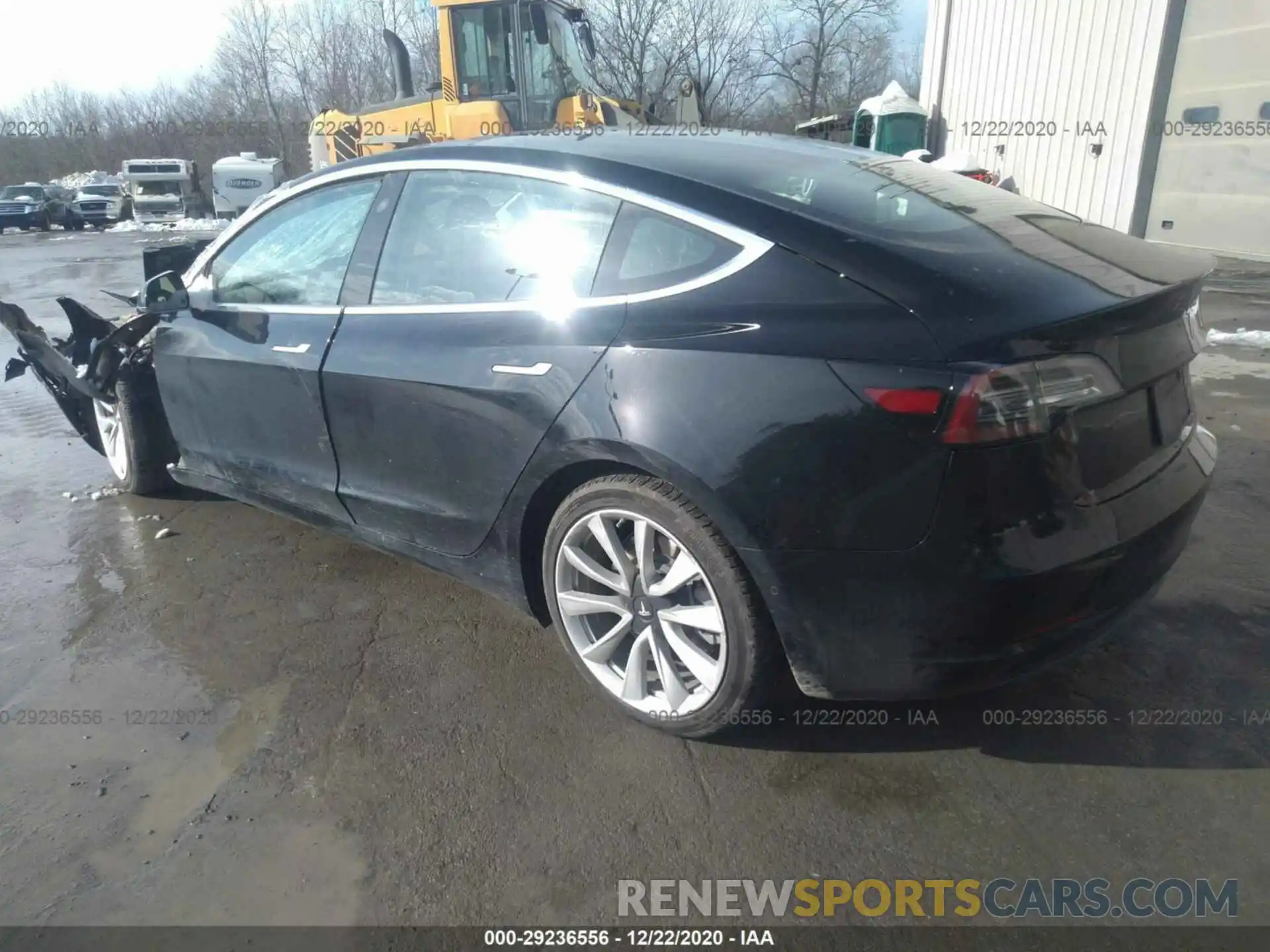 3 Photograph of a damaged car 5YJ3E1EB2KF442443 TESLA MODEL 3 2019