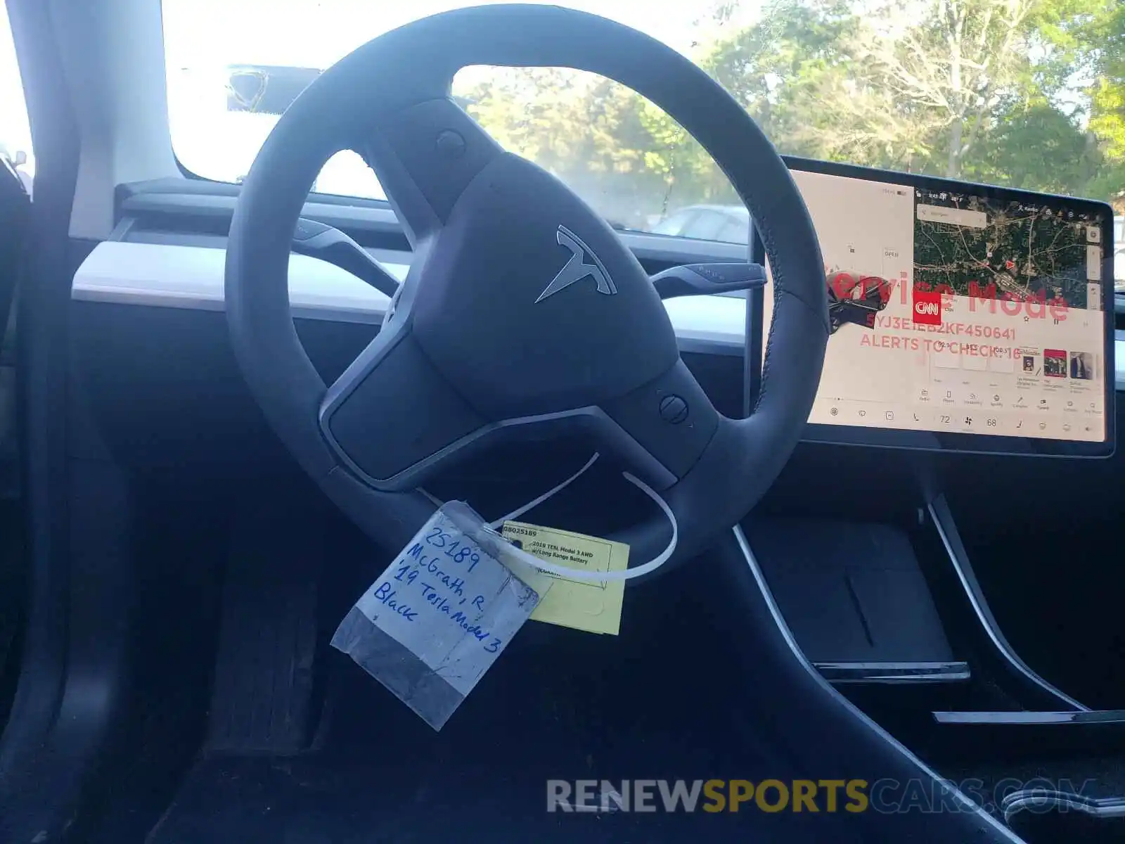 9 Photograph of a damaged car 5YJ3E1EB2KF450641 TESLA MODEL 3 2019