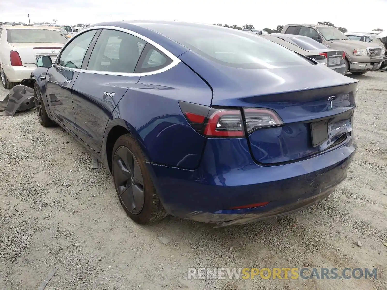 3 Photograph of a damaged car 5YJ3E1EB2KF452583 TESLA MODEL 3 2019