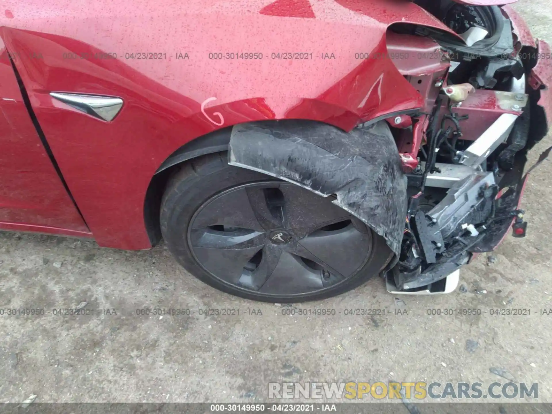 14 Photograph of a damaged car 5YJ3E1EB2KF454446 TESLA MODEL 3 2019