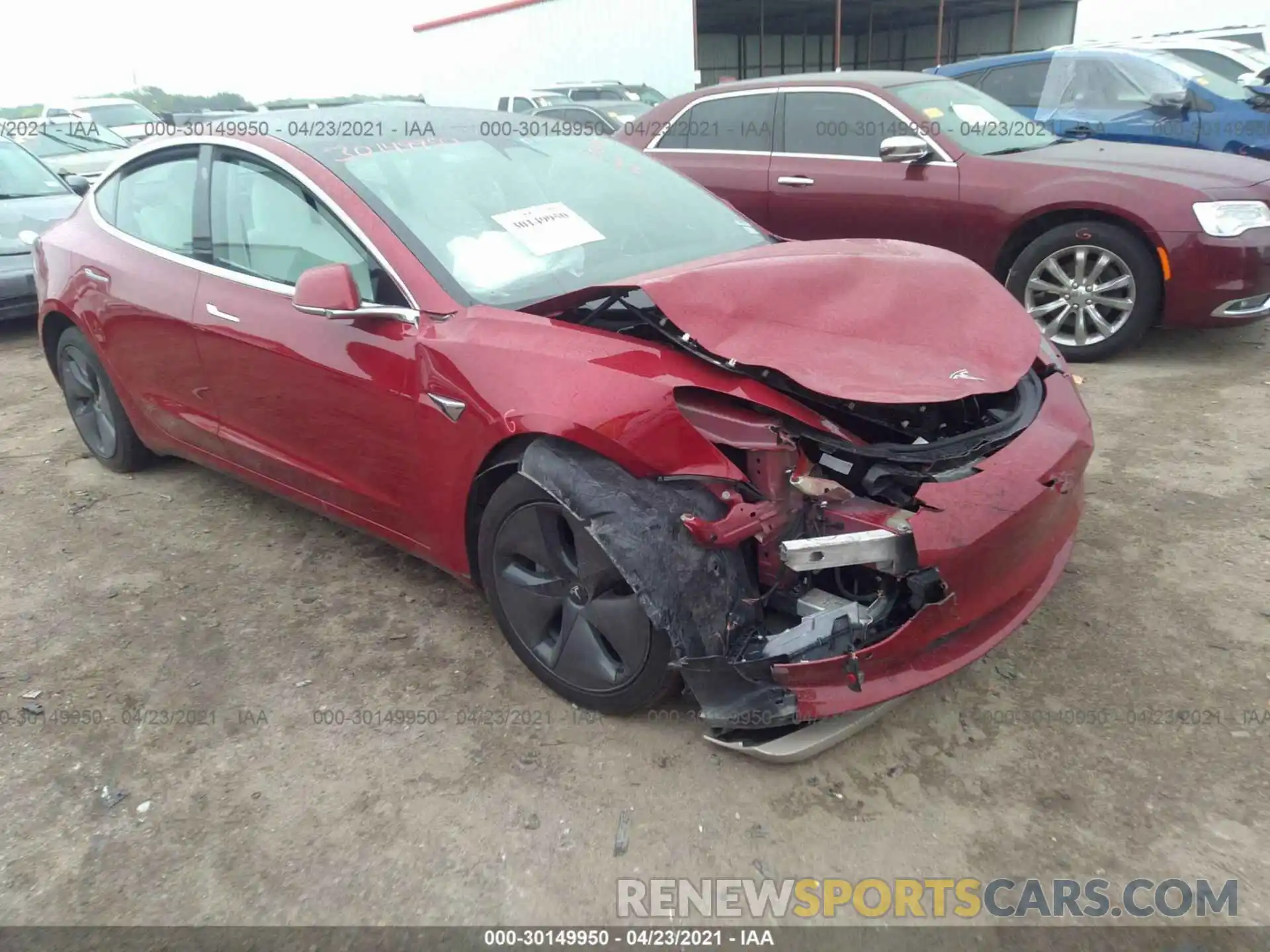 6 Photograph of a damaged car 5YJ3E1EB2KF454446 TESLA MODEL 3 2019