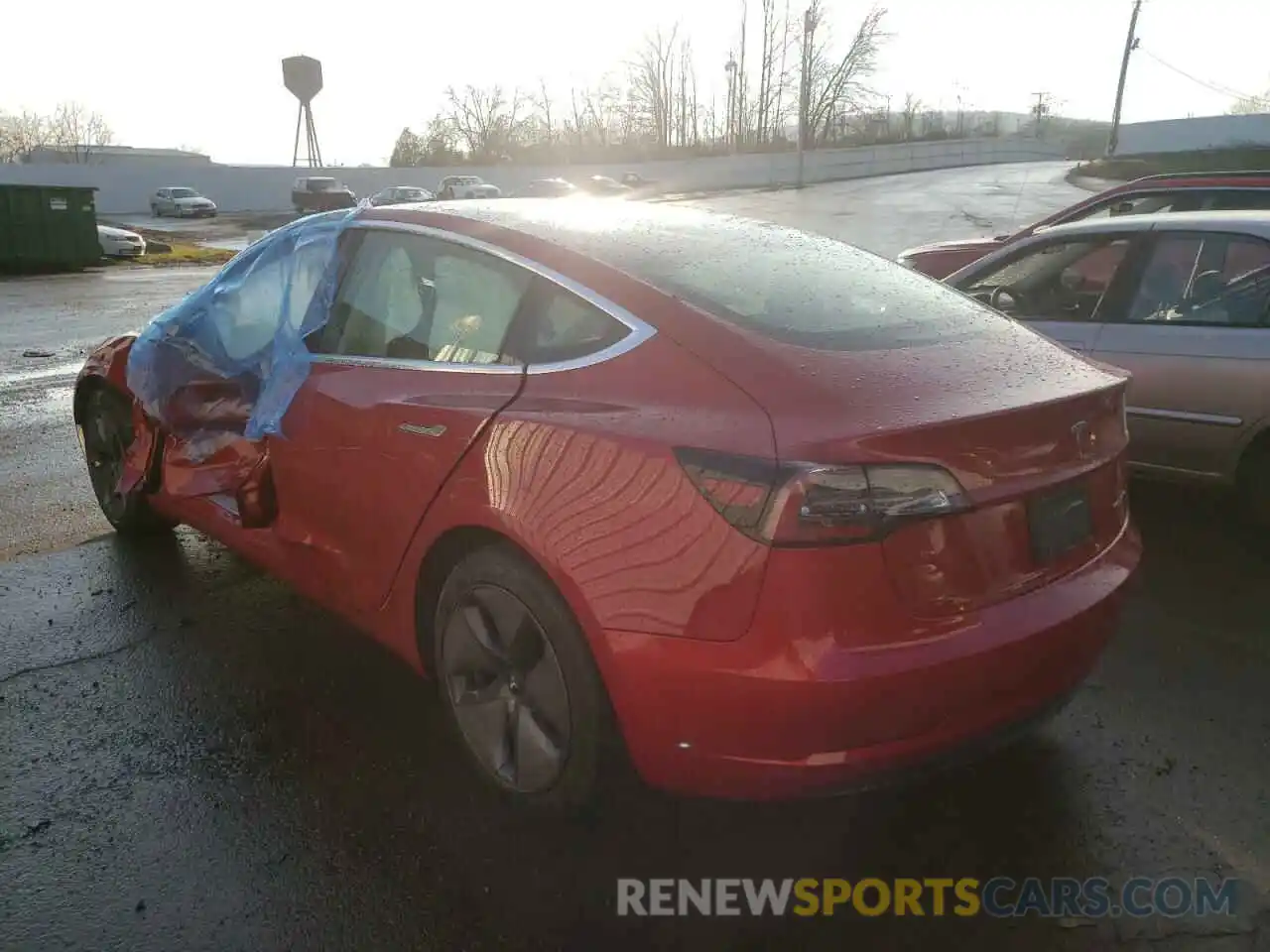 3 Photograph of a damaged car 5YJ3E1EB2KF464829 TESLA MODEL 3 2019