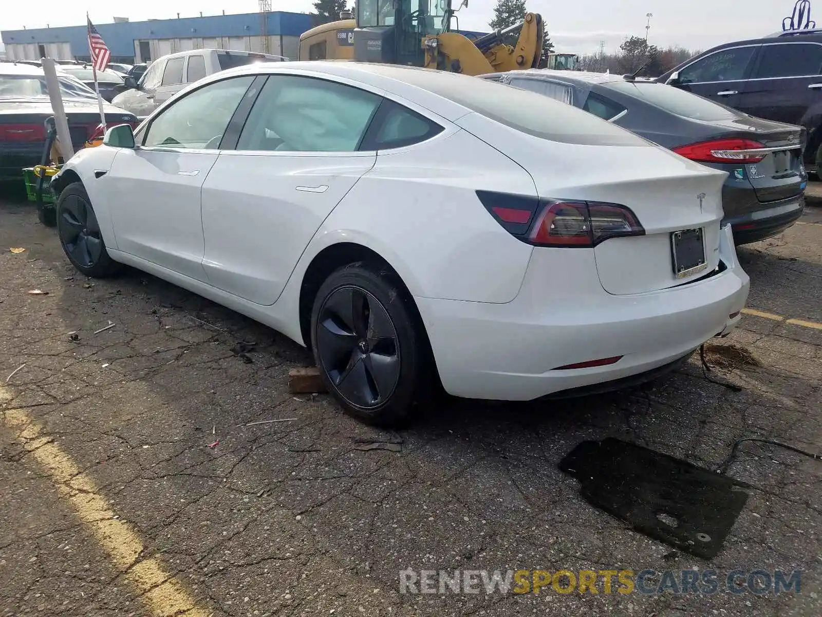 3 Photograph of a damaged car 5YJ3E1EB2KF494428 TESLA MODEL 3 2019