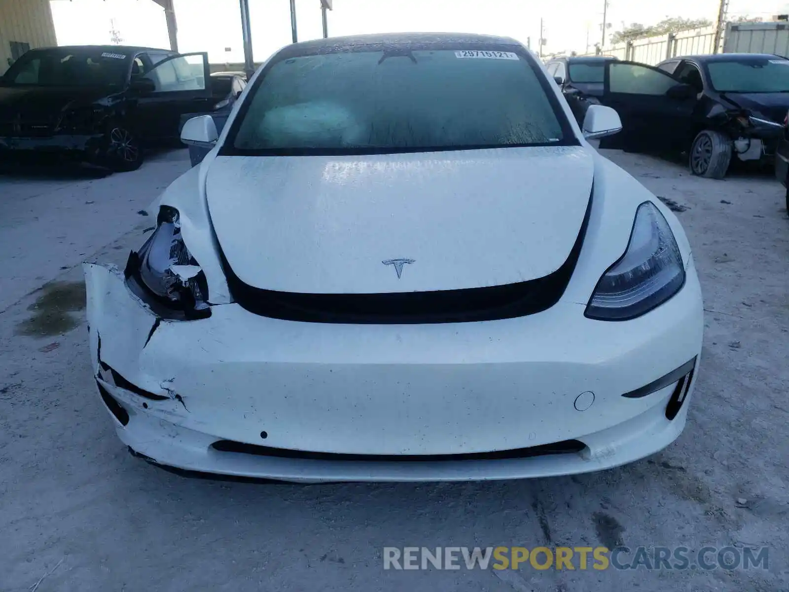 9 Photograph of a damaged car 5YJ3E1EB2KF494784 TESLA MODEL 3 2019