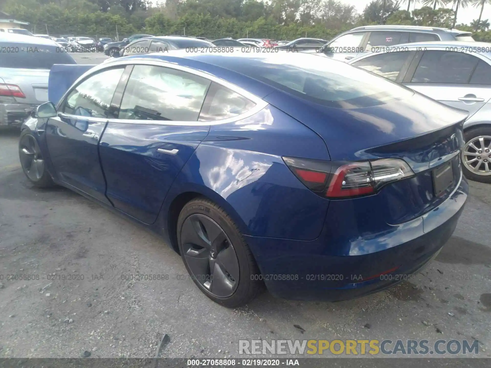 3 Photograph of a damaged car 5YJ3E1EB2KF511289 TESLA MODEL 3 2019