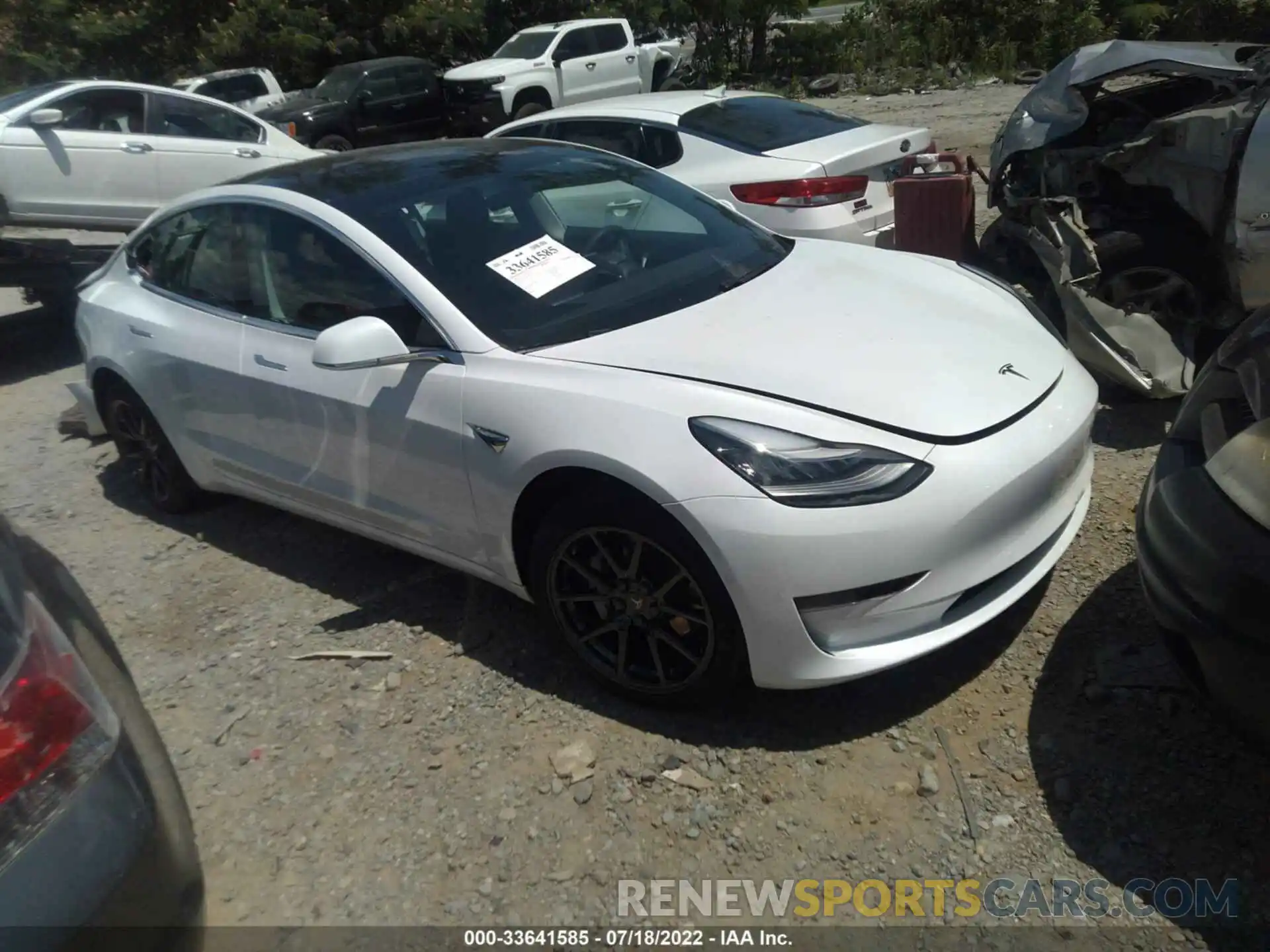 1 Photograph of a damaged car 5YJ3E1EB2KF511843 TESLA MODEL 3 2019