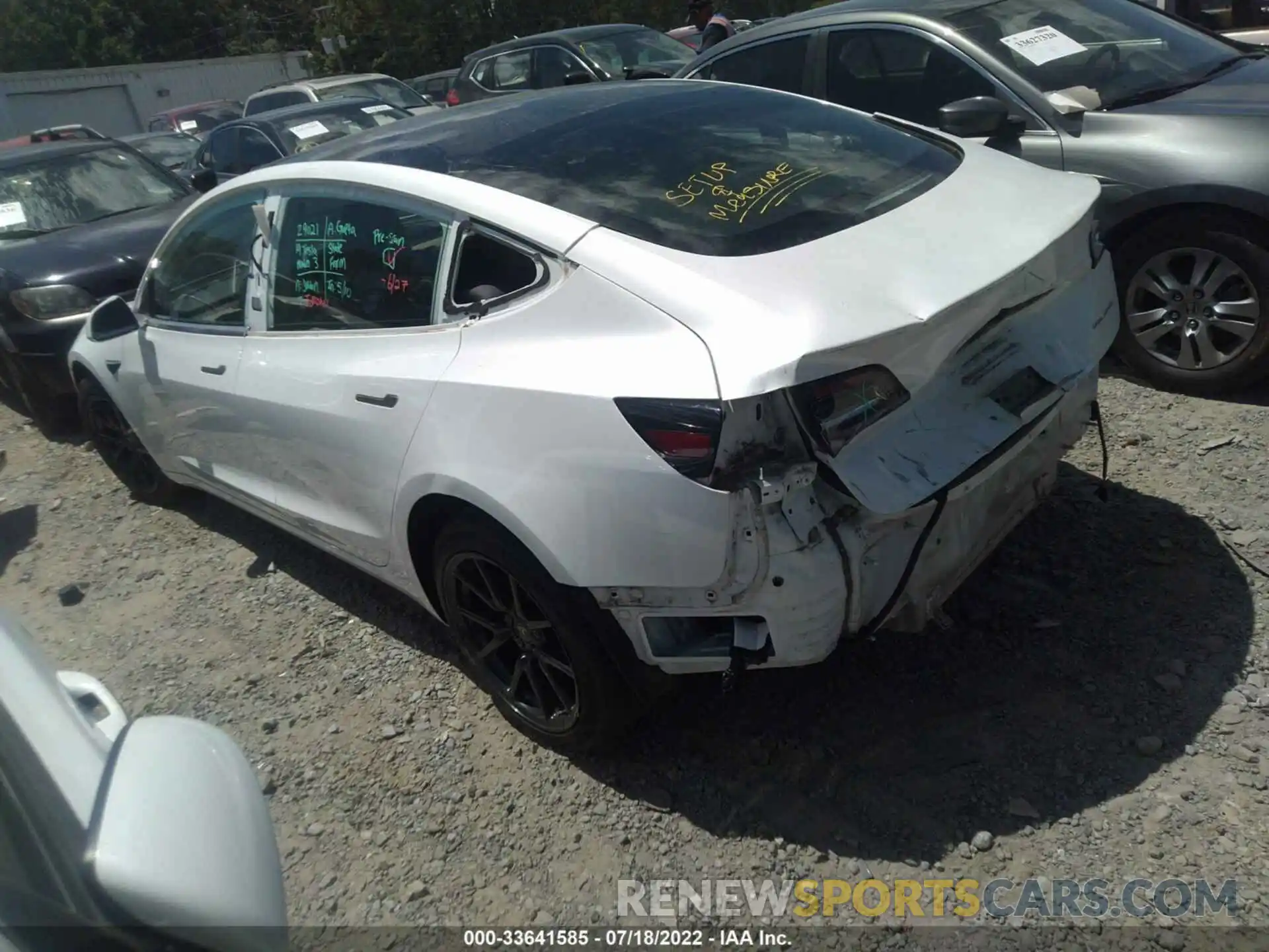 3 Photograph of a damaged car 5YJ3E1EB2KF511843 TESLA MODEL 3 2019