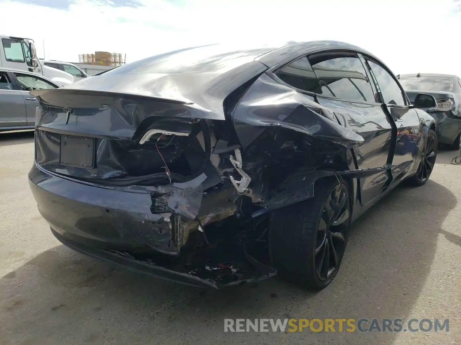 4 Photograph of a damaged car 5YJ3E1EB2KF514211 TESLA MODEL 3 2019