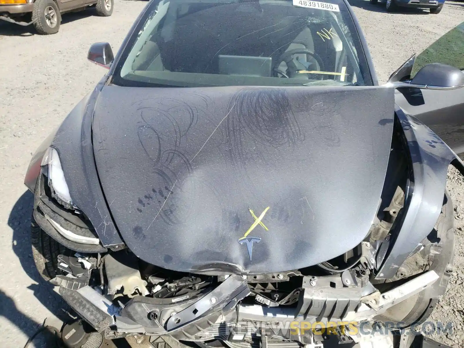 7 Photograph of a damaged car 5YJ3E1EB2KF530022 TESLA MODEL 3 2019