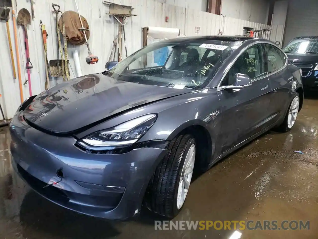 2 Photograph of a damaged car 5YJ3E1EB2KF530148 TESLA MODEL 3 2019