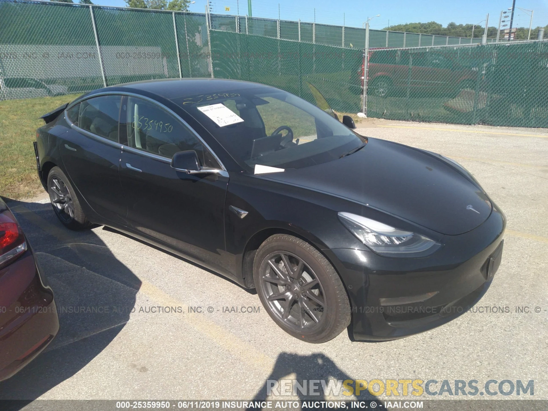 1 Photograph of a damaged car 5YJ3E1EB3KF178732 TESLA MODEL 3 2019